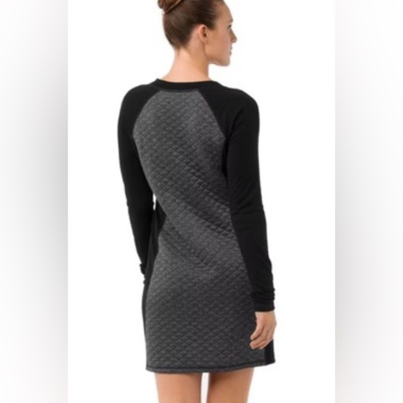 SMARTWOOL NWTs diamond peak quilted dress merino wool long sleeve XS - Picture 2 of 12